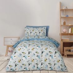DAS KIDS ΣΕΤ ΠΑΠΛΩΜΑΤΟΘΗΚΗ ΜΟΝΗ 4914 BLUE, GREY, MINT |  Παπλωματοθήκες Παιδικές στο espiti