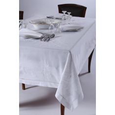 Χειροποίητο τραπεζομάντηλο 3X43 (170cm x 220cm) λευκό 6978000003091 SilkFashion |  Τραπεζομάντηλα στο espiti