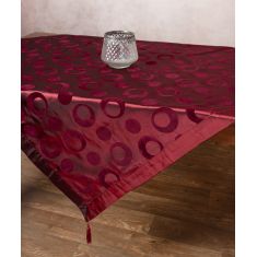 Σατέν τραπεζοκαρέ 082 (130cm x 130cm) μπορντώ 6978000004350 SilkFashion |  Τραπεζομάντηλα στο espiti