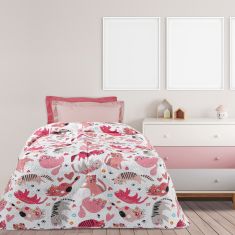 DAS KIDS ΚΟΥΒΕΡΛΙ ΜΟΝΟ 4856 PINK, WHITE |  Κουβερλί Παιδικά στο espiti