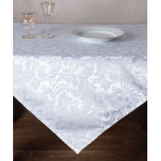 Ζακάρ τραπεζομάντηλο 107147 (140cm x 140cm) λευκό 6978000004313 SilkFashion |  Τραπεζομάντηλα στο espiti