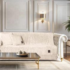 GREENWICH POLO CLUB ΡΙΧΤΑΡΙ VELVET 180Χ250 PREMIUM 3968 IVORY |  Ριχτάρια στο espiti