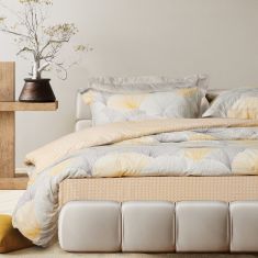 DAS HOME ΣΕΤ ΠΑΠΛΩΜΑΤΟΘΗΚΗ ΜΟΝΗ HAPPY 9685 GREY, OCHRE |  Παπλωματοθήκες Υπέρδιπλες στο espiti