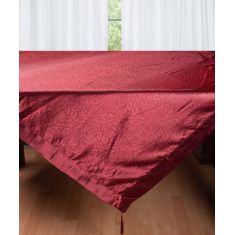 Σατέν τραπεζομάντηλο 2009 λουλούδι (160cm x 220cm) μπορντώ 5206978059803 SilkFashion |  Τραπεζομάντηλα στο espiti