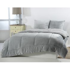 Κουβερτοπάπλωμα solid (240cm x 260cm) silver grey 5206978075674 SilkFashion |  Κουβερτοπαπλώματα  στο espiti