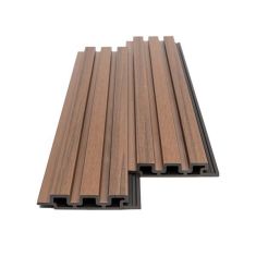 WPC PANEL 2ης ΓΕΝΙΑΣ ΜΕ 3D ΠΗΧΑΚΙΑ 25/147.5mm TEAK 5510 NewPlan - NewPlan |  Διακόσμηση τοίχου στο espiti
