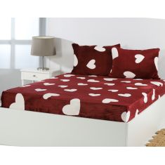 Fleece σεντόνι με λάστιχο και μαξιλαροθήκες (160cm x 200cm + 30cm) design 1 5206978082962 SilkFashion |  Σεντόνια Υπέρδιπλα / King Size στο espiti