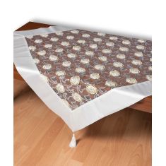 Τούλινο τραπεζοκαρέ 264-17 (130cm x 130cm) λευκό  5206978166785 SilkFashion |  Τραπεζομάντηλα στο espiti