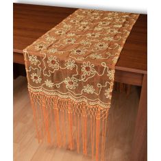 Τούλινη καρέ τραβέρσα 7180 (50cm x 200cm) πορτοκαλί 5206978166839 SilkFashion |  Τραπεζομάντηλα στο espiti