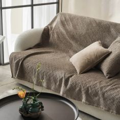 Ριχτάρι Τετραθέσιου 180x350cm GOFIS HOME  Brown 184/13 |  Ριχτάρια στο espiti