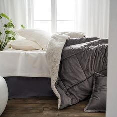 Πάπλωμα-Κουβέρτα 170x220cm GOFIS HOME  Teddy Mystic Grey 407/48 |  Κουβερτοπαπλώματα  στο espiti