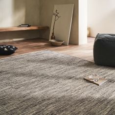 Χαλί  130x190cm GOFIS HOME  Ozell Graphite Black 934 |  Χαλιά Καλοκαιρινά-Ψάθινα στο espiti