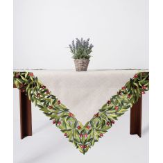 Τραπεζοκαρέ 2353 (135cm x 135cm) κόκκινη ελιά 5206978158025 SilkFashion |  Τραπεζομάντηλα στο espiti