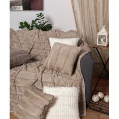 ΜΑΞΙΛΑΡΟΘΗΚΗ  stripe (45cm x 45cm) μπέζ 5206978117237 SilkFashion |  Μαξιλάρια διακοσμητικά στο espiti