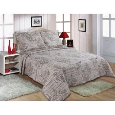 ΚΟΥΒΕΡΛΙ  σετ (160cm x 220cm + 1 x 50cm x 70cm) 1511-40 6978000000810 SilkFashion |  Κουβερλί Υπέρδιπλα στο espiti