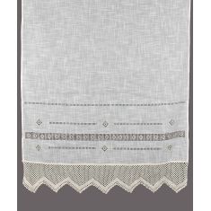 κουρτίνα 1706 (140cm x 260cm) λευκό με τούνελ 6978000001186 SilkFashion |  Ετοιμες κουρτίνες με σχέδιο στο espiti