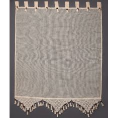 κουρτίνα 2003/1 (160cm x 160cm) ecru με τιράντα 6978000001240 SilkFashion |  Ετοιμες κουρτίνες με σχέδιο στο espiti