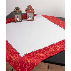 χριστουγεννιάτικο τραπεζομάντηλο (160cm x 220cm) 9016 κόκκινο 6978000001412 SilkFashion |  Χριστουγεννιάτικα Τραπεζομάντηλα  στο espiti