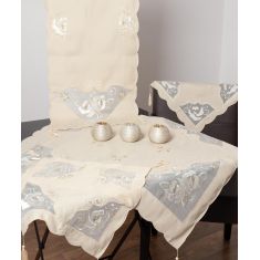 σετ 4 τεμαχίων ((90cm x 90cm 40cm x 110cm 2x40cm x 40cm ) 05 μπεζ 6978000001846 SilkFashion |  Καρέ στο espiti