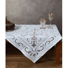 Χειροποίητο τραπεζοκαρέ 9402 (140cm x 140cm) 6978000002746 SilkFashion |  Τραπεζομάντηλα στο espiti