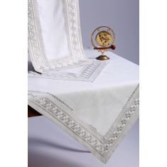 Τραπεζομάντηλο 17056 (85cm x 85cm) γκρί 6978000003186 SilkFashion |  Τραπεζομάντηλα στο espiti