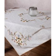 Τραπεζοκαρέ ροκοκό (135cm x 135cm) 3704 6978000004005 SilkFashion |  Τραπεζομάντηλα στο espiti