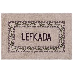 Πατάκι ελιά Λευκάδα (50cm x 80cm) καφέ 6978000004052 SilkFashion |  Μπάνιο στο espiti