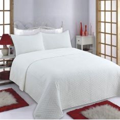 ΚΟΥΒΕΡΛΙ σετ (220cm x 240cm + 2 x 50cm x 70cm) DIAMOND ivory 5206978073502 SilkFashion |  Κουβερλί Υπέρδιπλα στο espiti