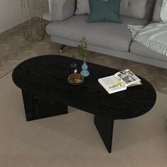 Τραπεζάκι σαλονιού Cortado Megapap χρώμα sencron black 120x60x39,6εκ. |  Τραπεζάκια σαλονιού στο espiti