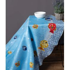τραπεζομάντηλα 215 ( 170cm ροτόντα) ψάρι 6978000002913 SilkFashion |  Τραπεζομάντηλα στο espiti
