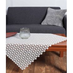 Φερβολιτέ (85cm x 85cm) ivory 5206978016677 SilkFashion |  Τραπεζομάντηλα στο espiti