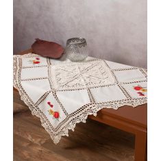 Καρέ με πλεκτό και απλικέ (90cm x 90cm) 030 φρούτα 6978000003997 SilkFashion |  Τραβέρσες  στο espiti