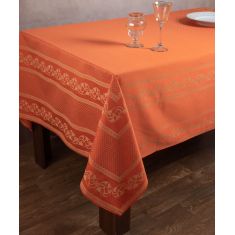 Ζακάρ τραπεζομάντηλο 1385 (154cm x 213cm) πορτοκαλί 6978000004299 SilkFashion |  Τραπεζομάντηλα στο espiti