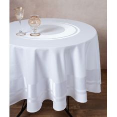 Ροτόντα 423 (180cm) λευκή 6978000004303 SilkFashion |  Τραπεζομάντηλα στο espiti