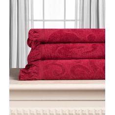 Βαμβακερή ζακάρ πετσέτα ALICIA 520gsm (50cm x 100cm) κόκκινο 5206978165924 SilkFashion |  Σετ Πετσέτες στο espiti