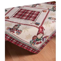 τραπεζοκαρέ (140cm x 140cm) SQUARE GNOMES 5206978169830 SilkFashion |  Χριστουγεννιάτικα Τραπεζομάντηλα  στο espiti