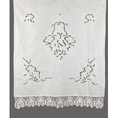 κουρτίνα 662 (120cm x 250cm) λευκό με τούνελ 6978000001191 SilkFashion |  Ετοιμες κουρτίνες με σχέδιο στο espiti