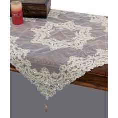 καρέ  (85cm X 85cm) YL135-128A λευκό 5206978016721 SilkFashion |  Τραπεζομάντηλα στο espiti