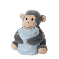 ΒΕΒΕ FLANNEL ΚΟΥΒΕΡΤΑΚΙ (80cm x 120cm) γκρί μαιμουδάκι σιέλ 3336978157158 SilkFashion |  Βρεφικά Διάφορα στο espiti