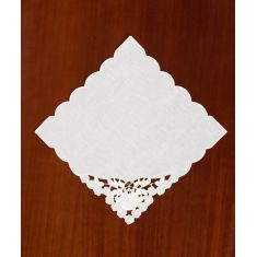 Πετσετάκια γωνίες 12 τεμάχια (30cm x 30cm) 224 Λευκό 6978000004931 SilkFashion |  Τραβέρσες  στο espiti