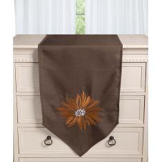 Τραβέρσα 5227 (45cm x 170cm) καφέ 5206978166495 SilkFashion |  Τραπεζομάντηλα στο espiti