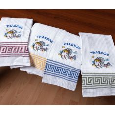 Σετ 12 τεμαχίων ποτηρόπανα (45cm x 65cm) ανεμόμυλος THASSOS 5206978168925 SilkFashion |  Πετσέτες Κουζίνας στο espiti