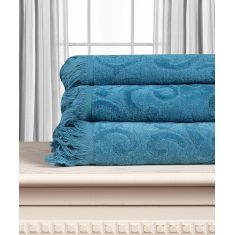 Βαμβακερή ζακάρ πετσέτα ALICIA 520gsm (40cm x 60cm) teal 5206978166068 SilkFashion |  Σετ Πετσέτες στο espiti