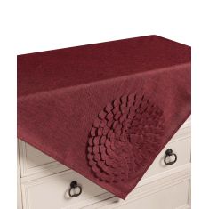 Τραπεζοκαρέ 538 (130cm x 130cm) μπορντώ  5206978166402 SilkFashion |  Τραπεζομάντηλα στο espiti