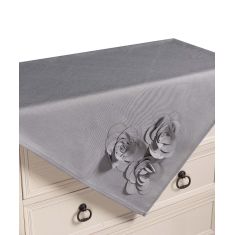 Τραπεζοκαρέ 558 (130cm x 130cm) γκρί  5206978166457 SilkFashion |  Τραπεζομάντηλα στο espiti