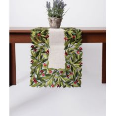 Τραβέρσα 2353 (40cm x 100cm) κόκκινη ελιά 5206978158018 SilkFashion |  Τραπεζομάντηλα στο espiti