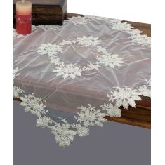 Τραβέρσα (45cm X 170cm) YL2016 λευκό 5206978155857 SilkFashion |  Τραπεζομάντηλα στο espiti