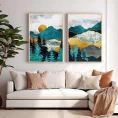 Πίνακας Lovas pakoworld δίπτυχος με ψηφιακή εκτύπωση και πλαίσιο 33x1.5x48εκ |  Πίνακες στο espiti