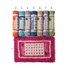 ΠΑΤΑΚΙΑ λουλούδι (50cm x 80cm) μώβ 6978000000741 SilkFashion |  Πατάκια Μπάνιου στο espiti