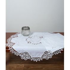 Ροτόντα (90cm ) NX419 λευκό 6978000003023 SilkFashion |  Τραπεζομάντηλα στο espiti